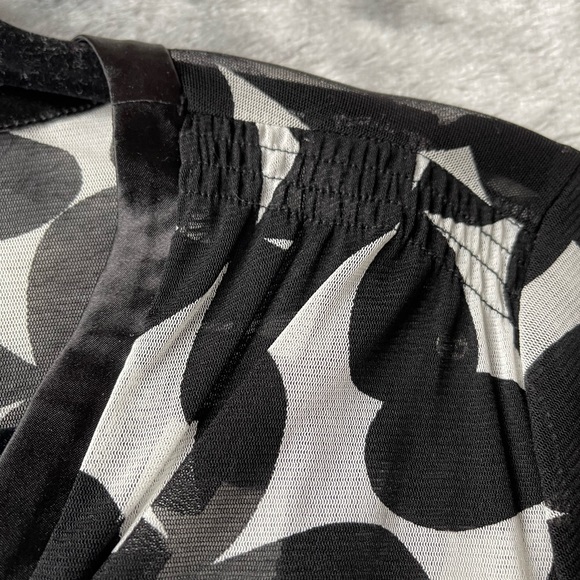 INC International Concepts 2-piece Blouse with Cami in Black and White - Picture 5 of 8